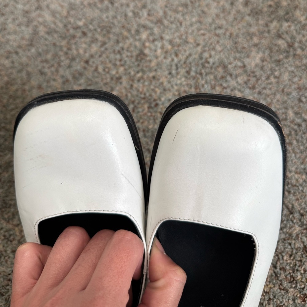 Free People Rumor Mary Janes Classic Shoes White Leather Size 6.5 - Picture 13 of 16